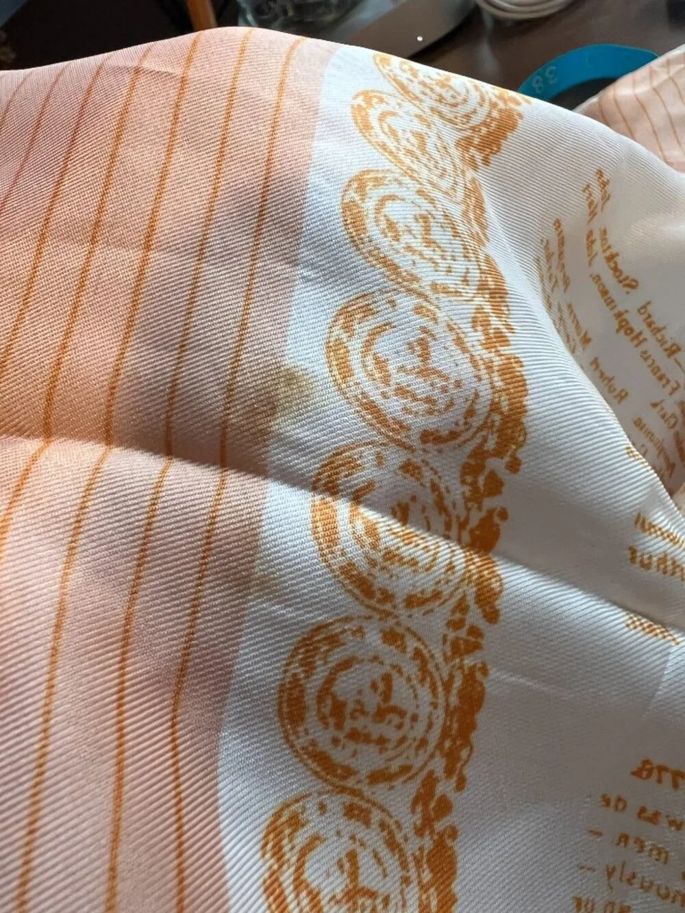 Vera Neumann Declaration of Independence Scarf Bicentennial 1976 Made Japan